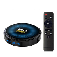 Android 11 TV Box HK1 RBOX W2 Amlogic S905W2 Smart TV BOX 4 Go RAM 64Go ROM 2.4G/5G Dual Wifi BT Décodeur 3D AV1 4K HDR