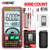 ANENG 616 Large Screen Backlight Digital Multimeter 6000 Counts Ultra thin Intelligent AC DC Voltage Current Multímetro