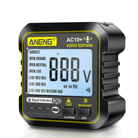 ANENG AC10+ Digital Display Socket with LCD Screen Voice Broadcast Leakage Protection Phase Meter Plug For Reliable Perf
