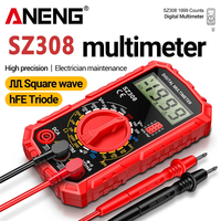 ANENG SZ308 Digital Multimeter Handheld AC/DC Voltage Current Resistance Ammeter with Diode Wave Output HFE Transistor M