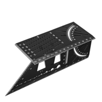 Angle donglet 3D en alliage daluminium carré de mesure 45 règle dangle à 90 degrés jauge de marquage de p