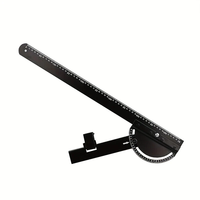 Angle Finder Circular Saw Guide Ruler with Rail & Angle Assist 22.83inch Metal Woodworking Tool for Precise Cutting Slot