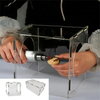 Clear Acrylic Grinding Dust Box Transparent Design 200x200x200mm 200x180x300mm Easy Assembly Polishing Buffing Engraving