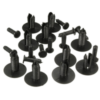 Clips de garniture de retenue de rivet de pare-chocs de fixation en nylon noir 10PCS pour BMW