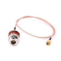 Cloison femelle de 50cm N pour câble coaxial RF du câble RG316 à SMA avec fiche mâle Jumper