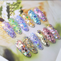 Clou Obligatoire 12 Couleur Changement de Lumière Oignon Poudre Symphonie Glitter Glitter Glitter Glitter Glitter Sequin