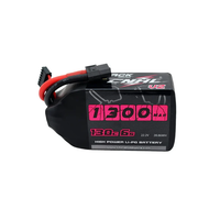 CNHL Black Series V2.0 6S 22.2V 1300mAh 130C LiPo Battery XT60 Plug for Nazgul5 Mark5 200-220mm 4-5 Inch RC Drone FPV Ra