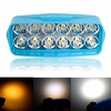 CNSUNNYLIGHT 15W Tricolors in One LED Phares de moto / voiture DRL Feux de jour pour automobile / vélo / 4x4 Phares anti