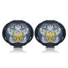 CNSUNNYLIGHT 2pcs 9V-85V 12V 1000Lm Super Bright Moto LED Phares Étanche Lampe Scooter Projecteur 6500K Blanc Travail Br