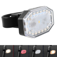 COB lumière chaude + lumière rouge 4 modes USB rechargeable LED feu arrière de vélo extérieur cyclisme IP44 étanche feux