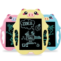 Cochon de dessin animé pour enfants intelligent de 9 pouces LCD Tablette décriture Tablette à dessin électronique É
