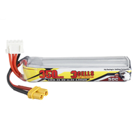 CODDAR 11.4V 350mAh 3S 50C HV Lipo Batterie XT30 pour cure-dents Whoop