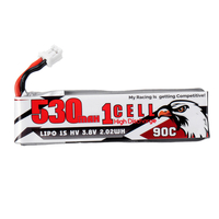 CODDAR 3.8V 530mAh 90C 1S Lipo Batterie PH2.0 Prise pour drone de course RC