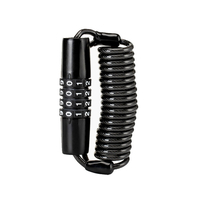 Code de câble de vélo Verrouillage par mot de passe 4 numéros Combinaison de vélo Moto Équitation Verrou de sécurité Cam