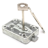 Coffres doubles transparents avec porte mât de drapeau du coffre-fort armoire à clés verrouillage sécuritaire ruban de b