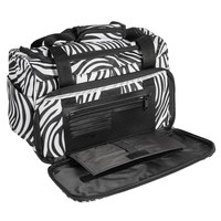 Coiffure multifonctionnelle Zebra Sac pour coiffeur Salon Outils de coiffure Sac de voyage Bagage Sac de transport Duffl