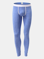 Collants thermiques pour hommes Élastique U Convex Pouch Sleepwear Fitness Long Johns