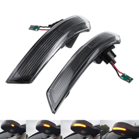 Fumé LED Feux clignotants dynamiques côté miroir clignotant voyant jaune paire pour Ford Focus MK3 MK3.5 2012-2018