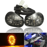 Fumer LED clignotants lampe témoin lumineux pour montage encastré yamaha yzf r1 r6 R6S