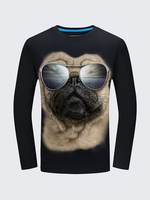 Fun3DSharpeiDogSunGlassess Impression animale T-shirts