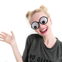 Funny Googly Eyes Lunettes Shaking Eyes Party Glasses et jouets pour la fête Cosplay Costume
