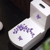 Funny nouveauté papillon et fleur siège de toilette / autocollant / décalque de mode Wall Stikcer décorations de salle d