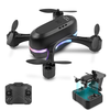 FUQI MODEL H28 WiFi FPV with HD Dual Camera Switchable Integrated Storage Optical Flow Hover Highlight LED Racing Light