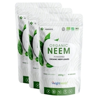 Poudre de Neem Bio - Détoxifiant et soutien à l’immunité certifié bio - 3 boîtes 200G