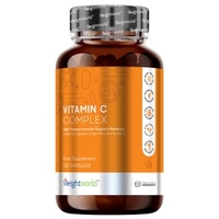 Vitamin C Gelules - Complement Systeme Immunitaire - 120 Gelules avec Vitamine C,  Pepins de Raisin,  Racine de Gingembre aet Curcuma.