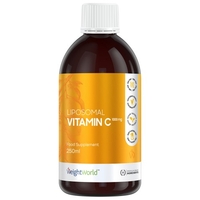 Vitamine C Liposomale - 250 ml - Énergisant - Renforce le Système Immunitaire - Réduit les Sensations De Fatigue - Vegan,  Sans Lactose & Sans Gluten