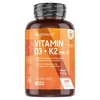 Vitamine D3 et K2 (MK7) en Comprimés - 6 mois de prise par flacon de 180 gélules