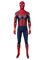 Costume de Cosplay pour hommes rouge bleu Lycra Spandex combinaisons Zentai bande dessinée américaine Film Cosplay combinaison Costume dhalloween