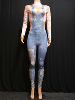 Costume De Danse Jazz Combinaison Femme Déguisements Halloween