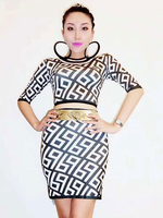 Costume de danse jazz femmes sexy jupe moulante et top ensemble Déguisements Halloween