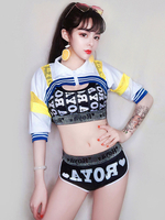 Costume De Danse Jazz Sexy Femmes Hip Hop Set DS Club Wear Déguisements Halloween