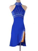 Costume de danse latine Costume Blue Women