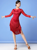 Costume de Danse Latine Fringt Lace Femme Vêtements de Danse Latine Déguisements Halloween