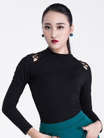 Costume de Danse Latine Pour Femmes Noir Noir Déguisements Halloween