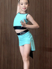 Costume de danse latine pour filles Aqua Kids Lycra Spandex jupe Top danseuse latine