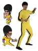 Costume de Déguisements Halloween pour homme Bruce Lee Cosplay Combinaison Jaune