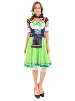 Costume de fille bière vert en lycra elasthanne Déguisements Halloween