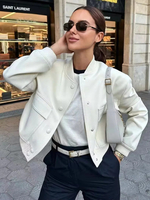 Veste Femme Jacket Décontracté Poches Pour Femme