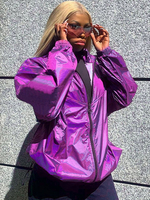 Veste gothique lilas Gothic Polyester Top Costumes rétro