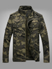 Veste Homme Camouflage Boutons Polyester Élégant