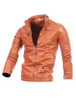 Veste homme en Synthétique unicolore col montant