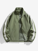 Veste Homme Parka En Polyester Poches Fermeture Éclair Moderne Décontracté