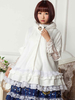 Veste lolita synthétique blanc avec dentelle Déguisements Halloween