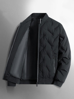 Veste Matelassée Poche À Glissière Éclaire Homme En Polyester Élégante