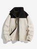 Veste Polaire Chaud Hiver Décontracté Chic Simple Homme Polyester Moderne