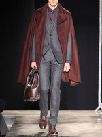 Veste Pour Homme Polyester Bordeaux Chic